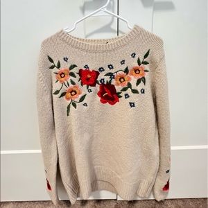 Cliché embroidered Floral Sweater